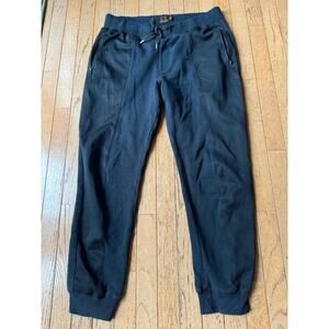 EVISU mens black sweat size large